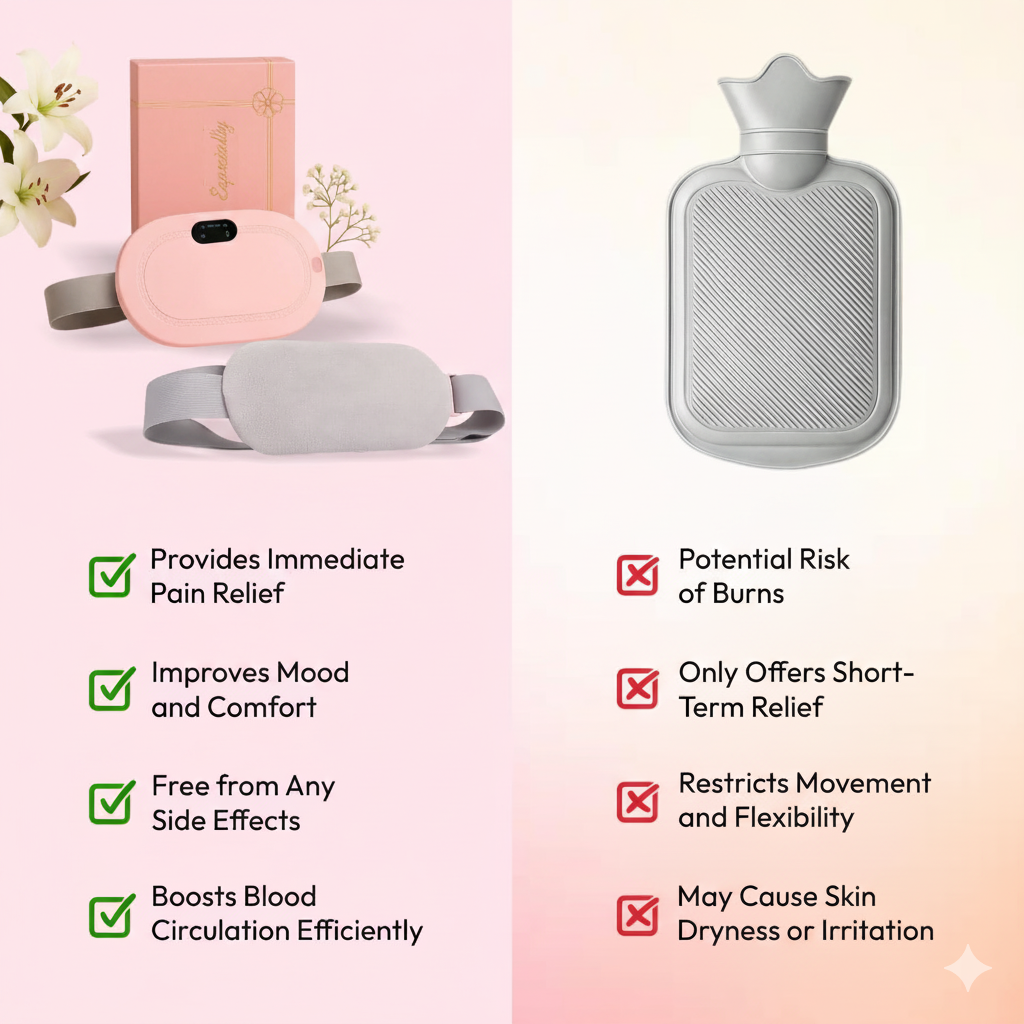 HerRelief Pro™ |  Menstrual Pain Relief Massager with heater (Pink)