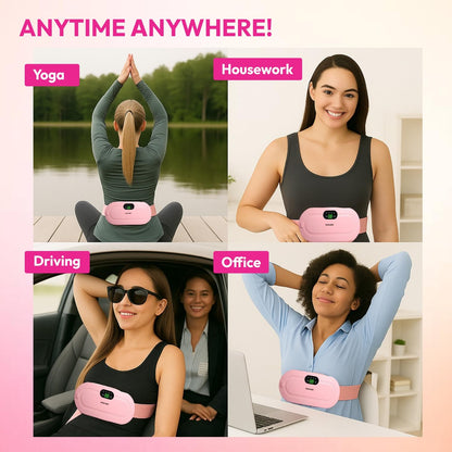 HerRelief Pro™ |  Menstrual Pain Relief Massager with heater (Pink)