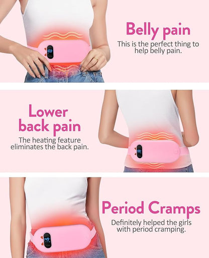 HerRelief Pro™ |  Menstrual Pain Relief Massager with heater (Pink)