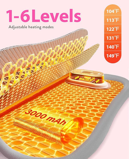 HerRelief Pro™ |  Menstrual Pain Relief Massager with heater (Pink)