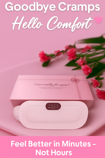 HerRelief Pro™ |  Menstrual Pain Relief Massager with Soft Heating Pad (Pink)