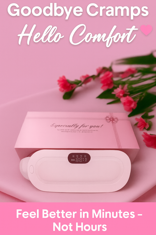 HerRelief Pro™ |  Menstrual Pain Relief Massager with Soft Heating Pad (Pink)